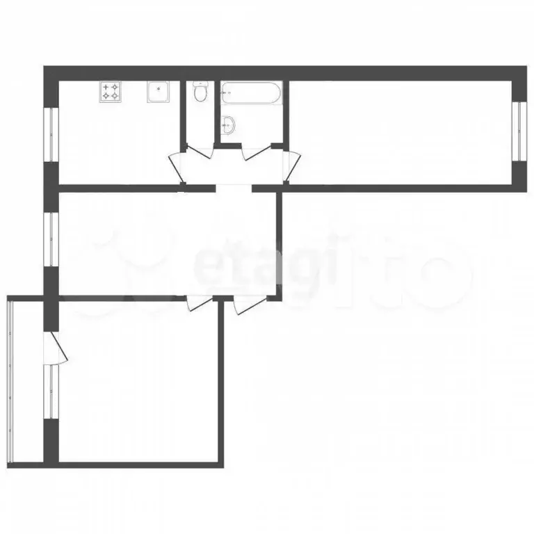 3-к. квартира, 70 м, 5/10 эт. - Фото 0