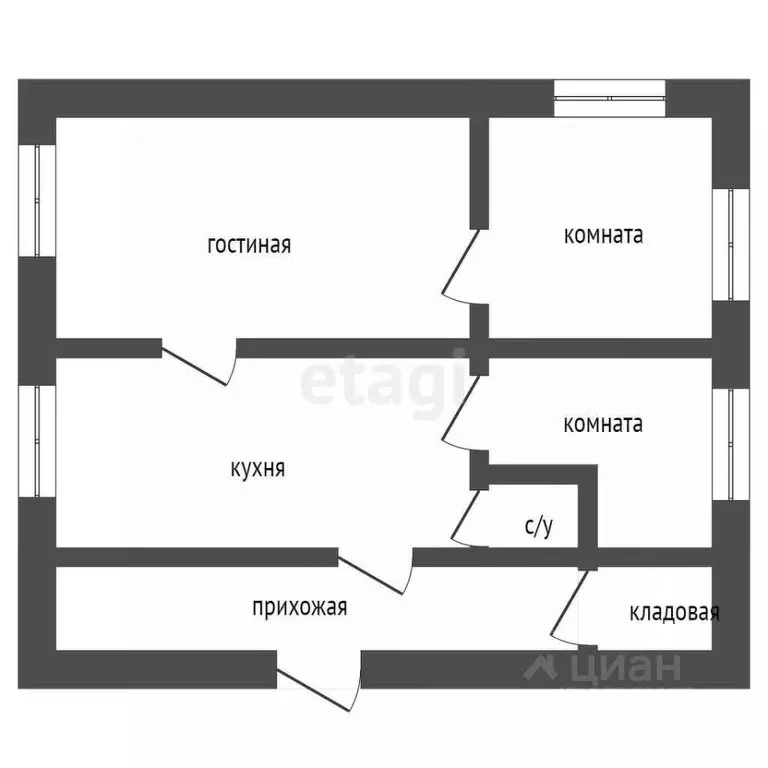 Дом в Кемеровская область, Прокопьевск ул. Говорова, 21 (38 м) - Фото 2