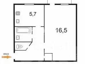 1-к кв. Ивановская область, Иваново ул. 3-я Лагерная, 61 (31.0 м) - Фото 2