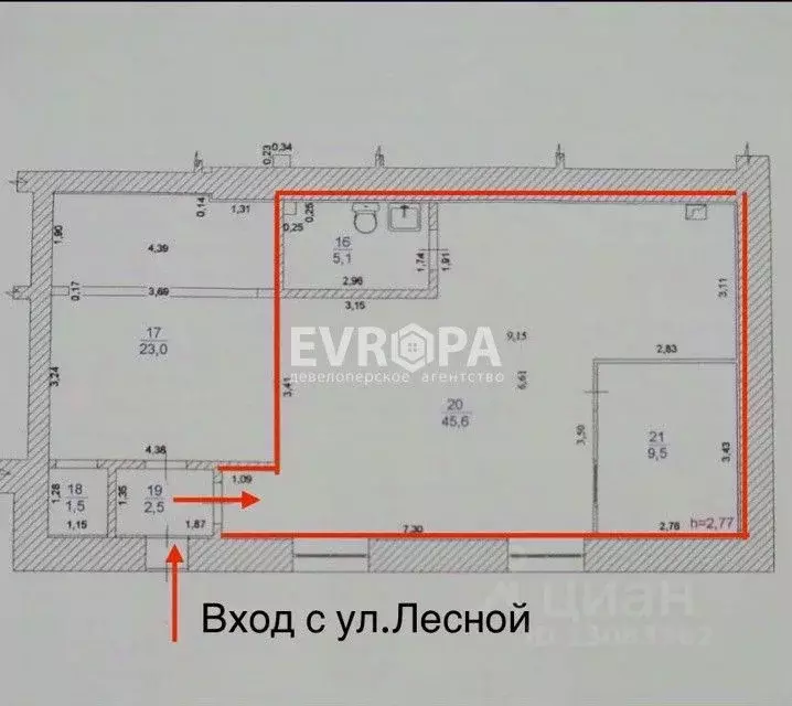 Офис в Ульяновская область, Ульяновск Лесная ул., 52к1 (60 м) - Фото 1