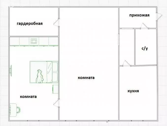 2-комнатная квартира: посёлок городского типа Октябрьский, Дорожная ... - Фото 1