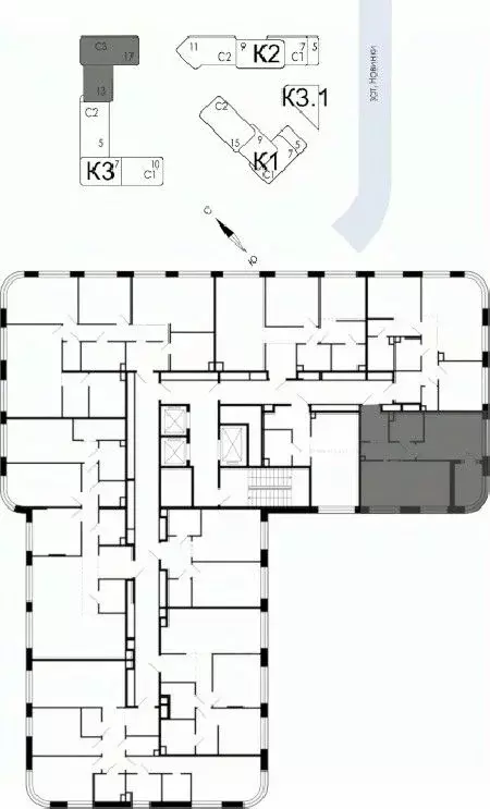 1-к кв. Москва наб. Марка Шагала, 15к1 (50.1 м) - Фото 1