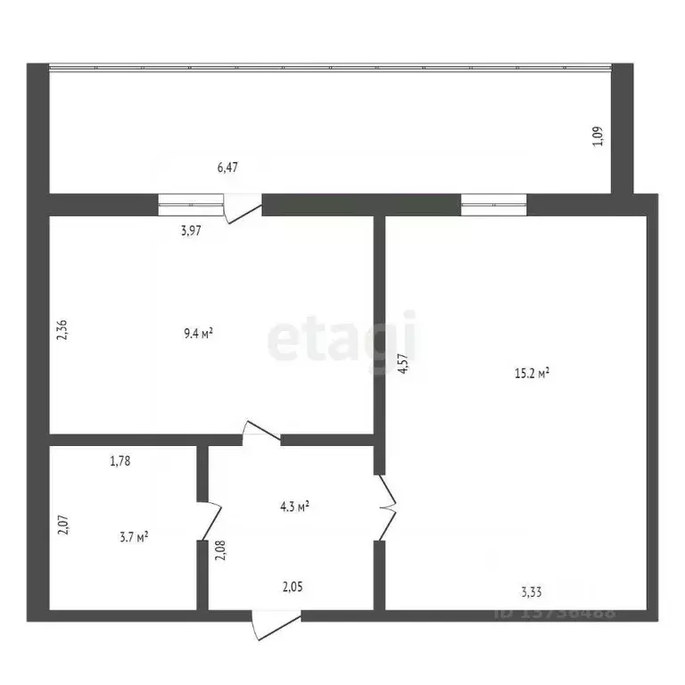 1-к кв. Амурская область, Благовещенск Игнатьевское ш., 14/11 (36.1 м) - Фото 1