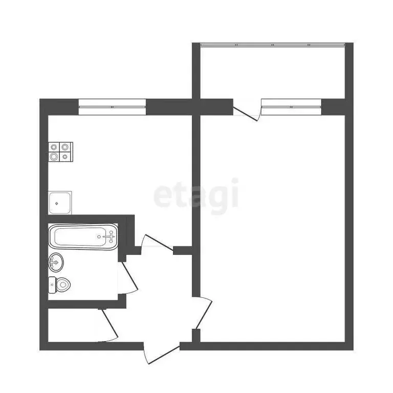 1-комнатная квартира: Саранск, улица Фурманова, 59 (37 м) - Фото 0