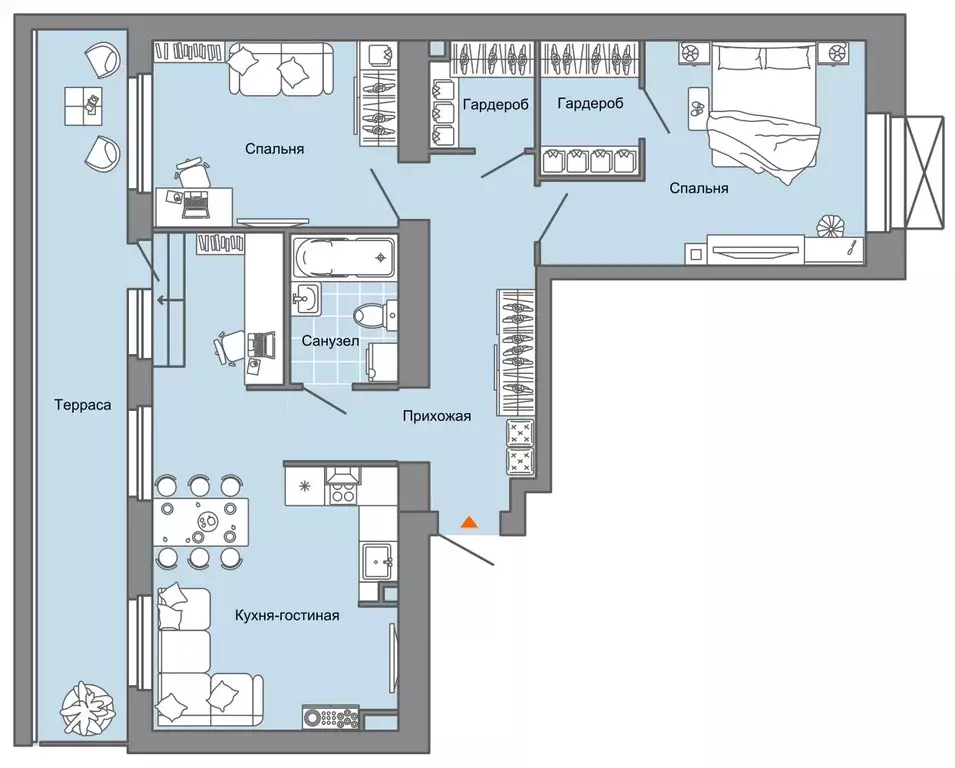 2-к кв. Пермский край, Пермь ул. Дзержинского, 31Б (79.0 м) - Фото 2