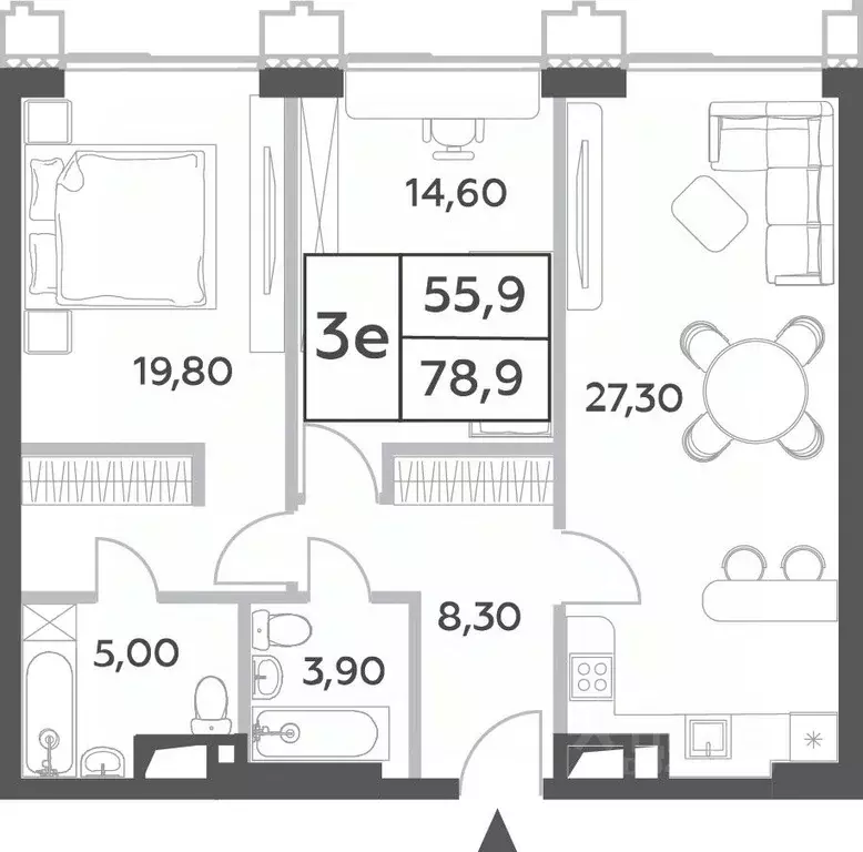 3-к кв. Москва просп. Генерала Дорохова, вл1к2 (78.9 м) - Фото 0