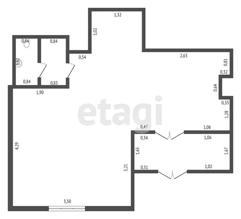 Торговая площадь (34.7 м) - Фото 1