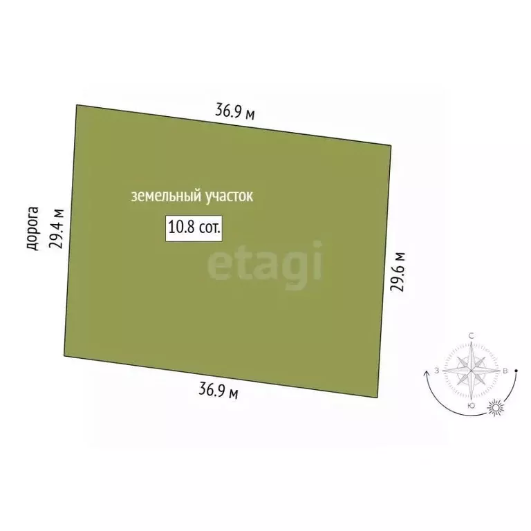 Участок в Тюменская область, Тюмень Факел СНТ, 8-я линия (10.8 сот.) - Фото 1