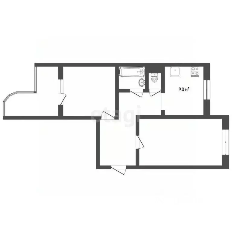 2-к кв. Московская область, Мытищи Юбилейная ул., 24 (54.0 м) - Фото 1