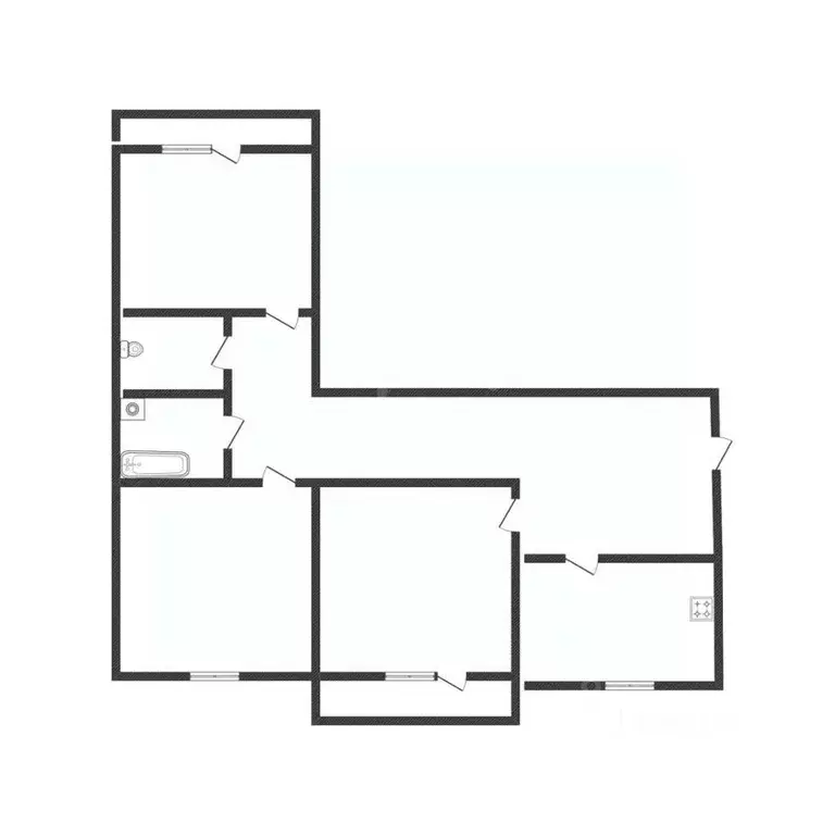3-к кв. Иркутская область, Ангарск 6А мкр, 27 (66.9 м) - Фото 2
