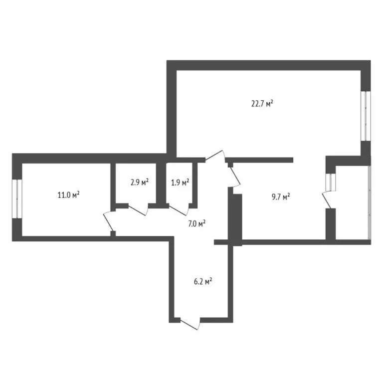 2-к кв. Тюменская область, Тюмень ул. Николая Зелинского, 19 (62.5 м) - Фото 2