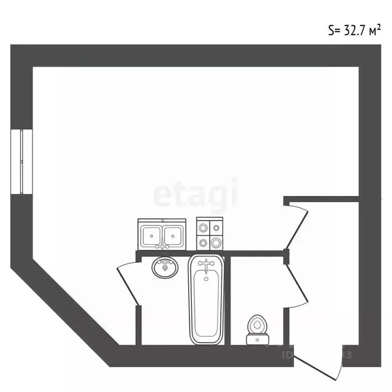 1-к кв. Санкт-Петербург Ульяны Громовой пер., 6 (32.7 м) - Фото 0