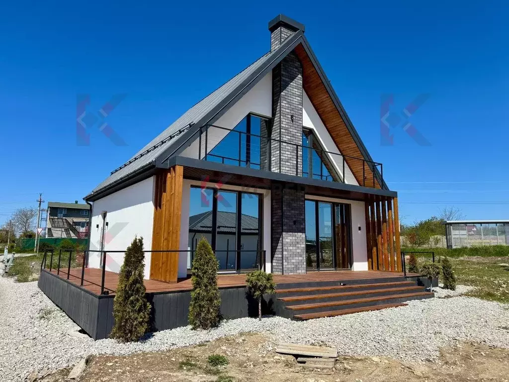Дом в Крым, Симферопольский район, А сектор 45 (120 м) - Фото 0