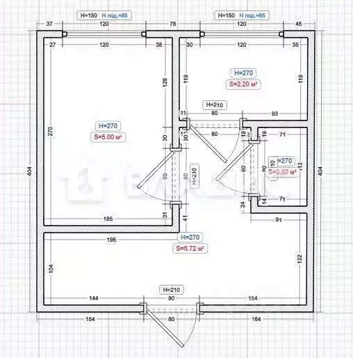 1-к кв. Пензенская область, Пенза ул. Чапаева, 115 (35.0 м) - Фото 2