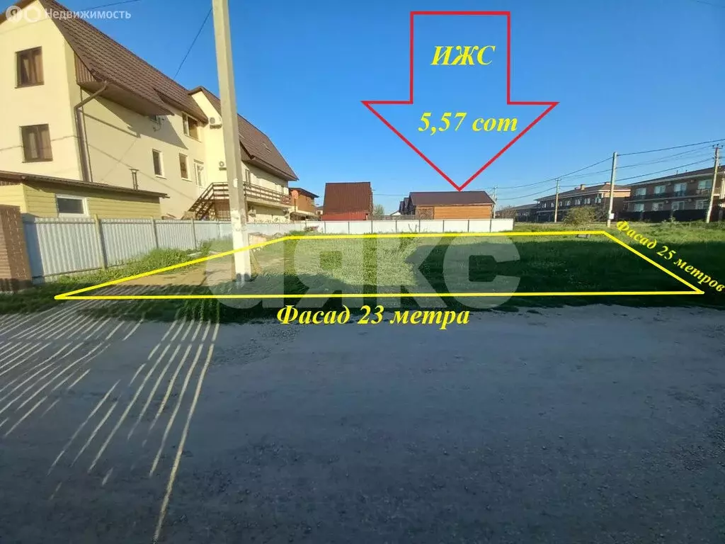 Участок в посёлок Кучугуры, Трудовая улица, 8 (5.57 м) - Фото 0