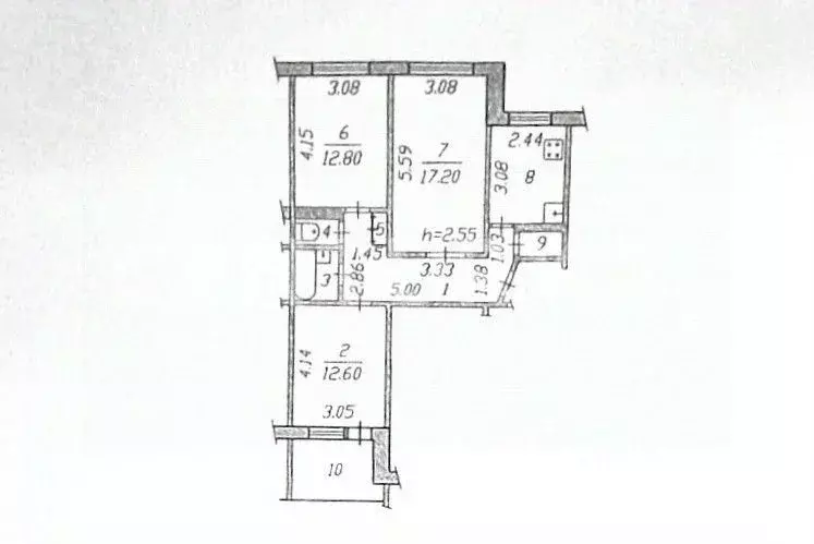 3-к кв. Чувашия, Чебоксары ул. Мичмана Павлова, 62 (71.2 м) - Фото 1
