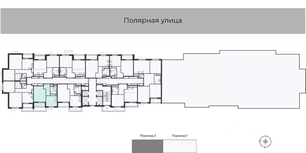 1-к кв. Москва Полярная ул., 16К1 (39.15 м) - Фото 2