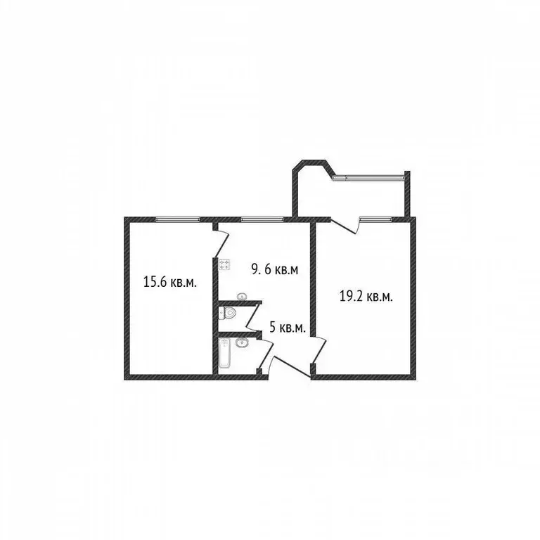 2-к кв. Самарская область, Самара Демократическая ул., 14А (53.0 м) - Фото 0