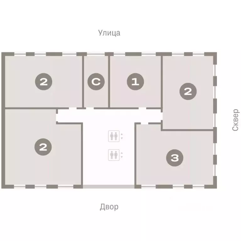 2-к кв. Курганская область, Курган Центральный жилрайон, Дом Кино ... - Фото 2