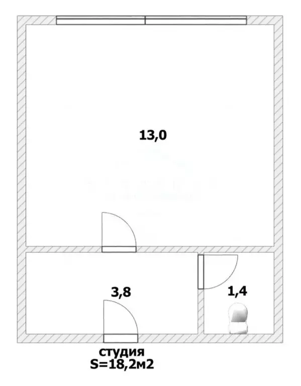 1-к кв. Калининградская область, Калининград Полоцкая ул., 14 (18.2 м) - Фото 2