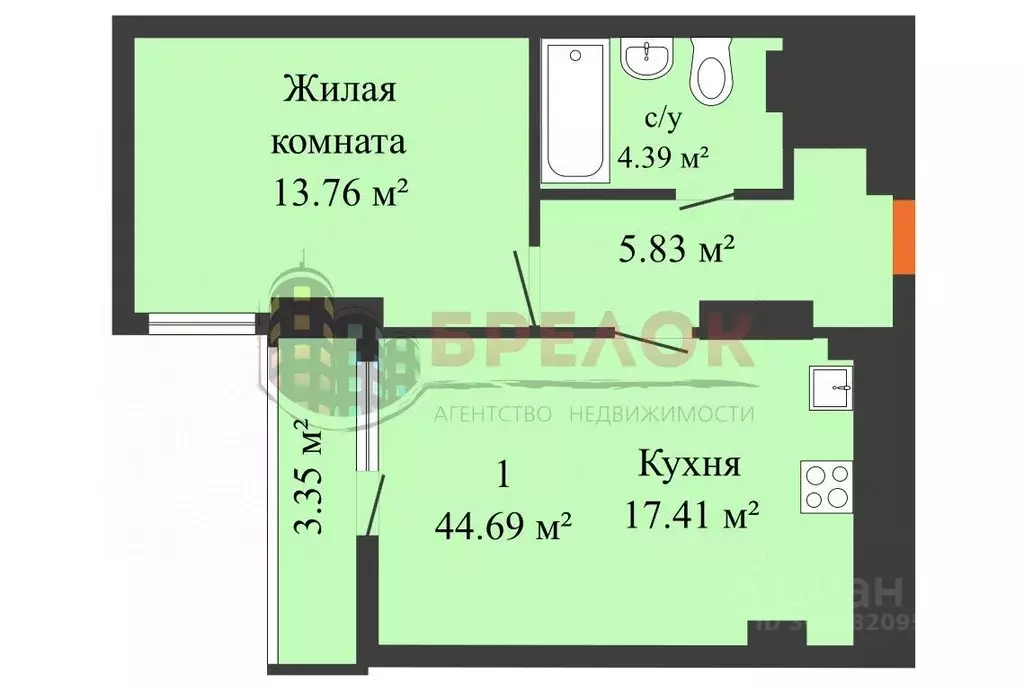 2-к кв. Ростовская область, Ростов-на-Дону просп. Ленина, 46/2 (50.0 ... - Фото 0