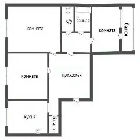 3-к кв. Курганская область, Курган ул. Куйбышева, 143 (62.0 м) - Фото 2