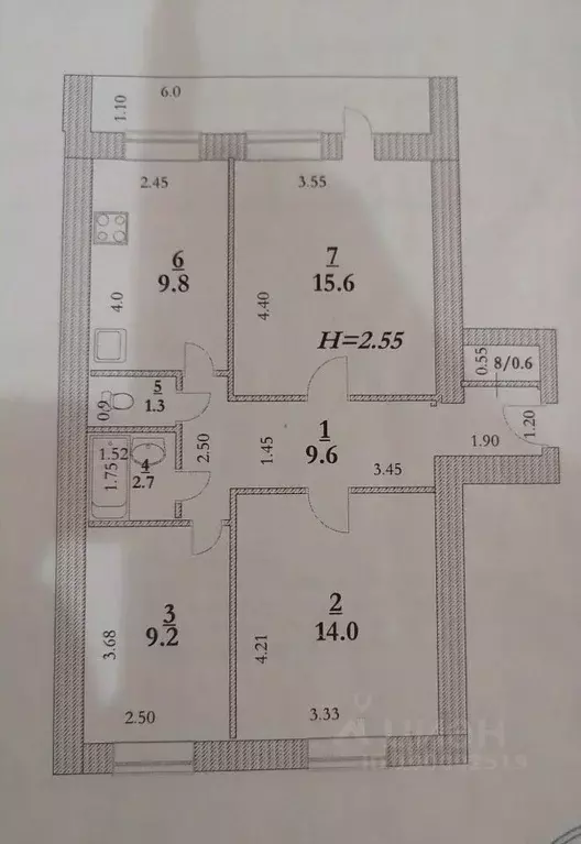 3-к кв. Саратовская область, Энгельс Степная ул., 124 (65.8 м) - Фото 1