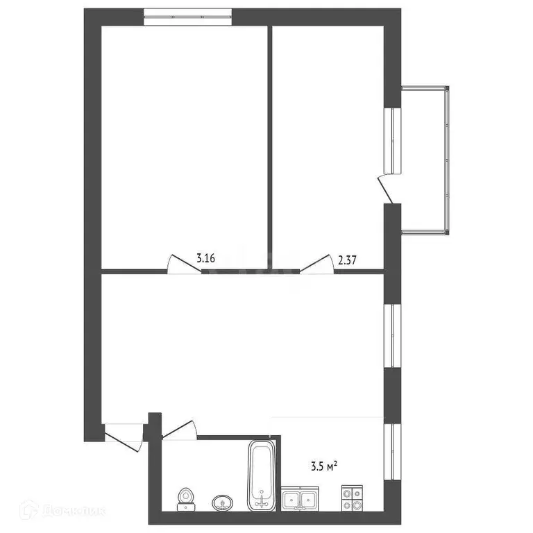 Продаётся 3-к квартира, 51 м - Фото 1