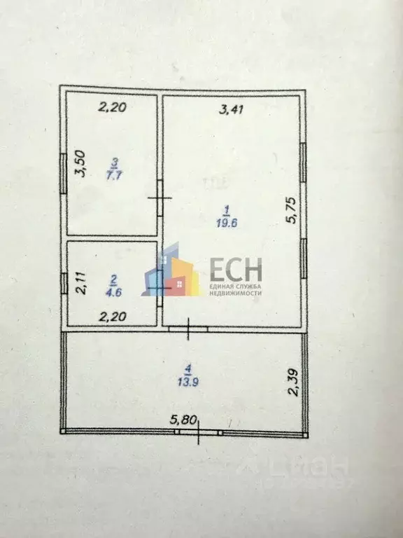Дом в Тульская область, Тула городской округ, д. Хмелевое 13 (47 м) - Фото 2