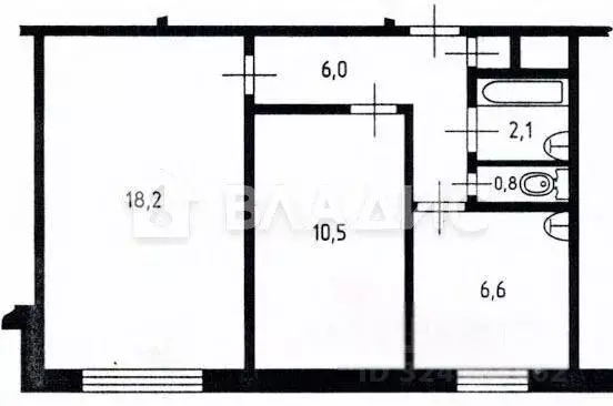 2-к кв. Москва Челюскинская ул., 6К2 (44.7 м) - Фото 0