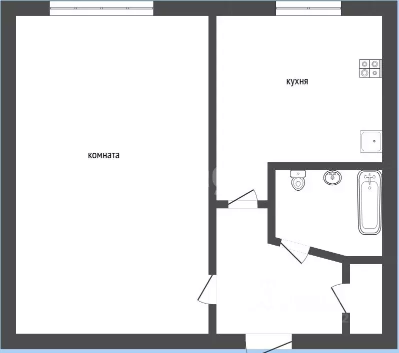 1-к кв. Удмуртия, Ижевск ул. 40 лет Победы, 74 (29.0 м) - Фото 2