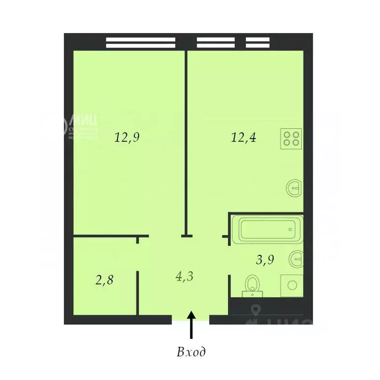 1-к кв. Московская область, Котельники ул. Сосновая, 5к1 (37.0 м) - Фото 2