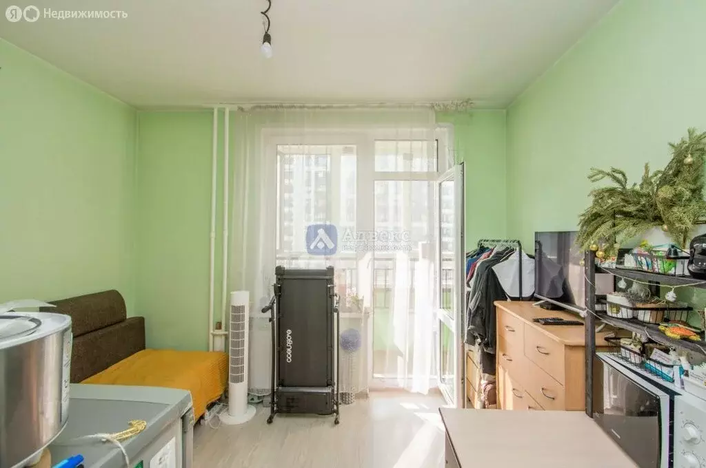 Квартира-студия: Тюмень, улица Александра Протозанова, 4 (19 м) - Фото 1