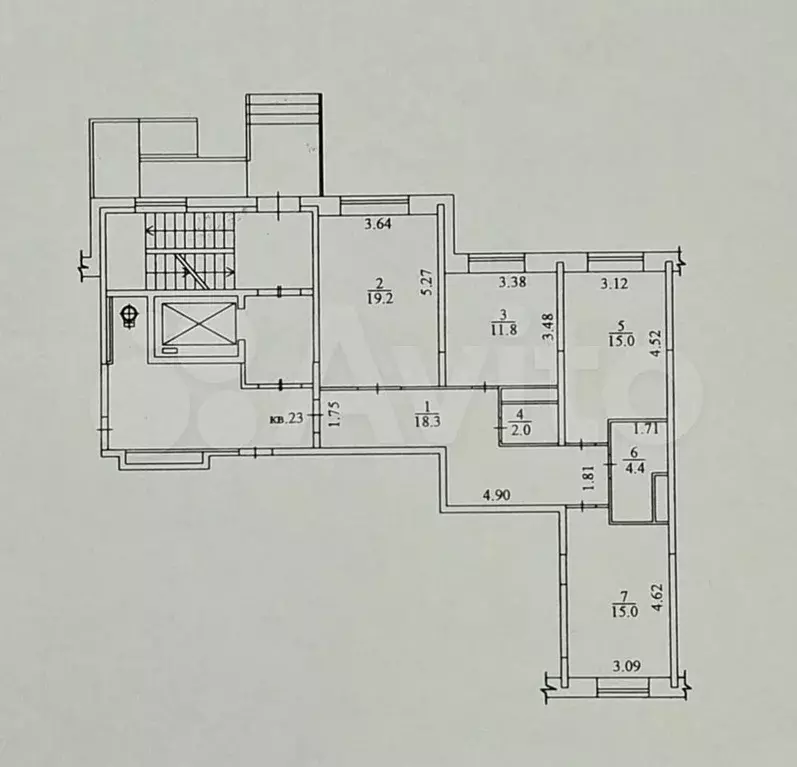 3-к. квартира, 85,7 м, 1/4 эт. - Фото 0