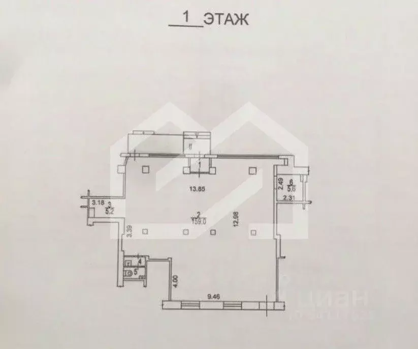 Помещение свободного назначения в Москва Лобненская ул., 4 (166 м) - Фото 2
