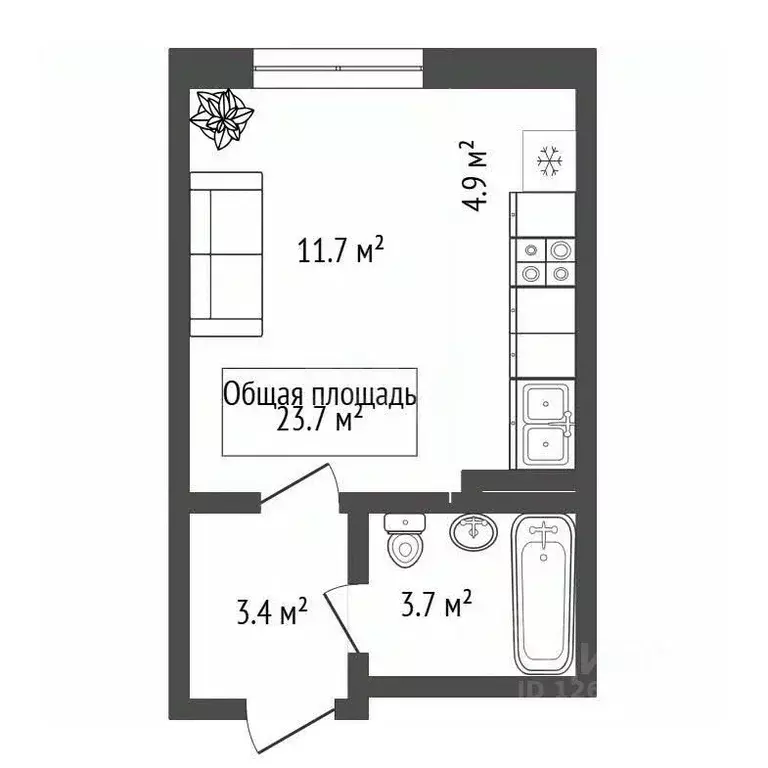 Студия Новосибирская область, Новосибирский район, Станционный ... - Фото 2