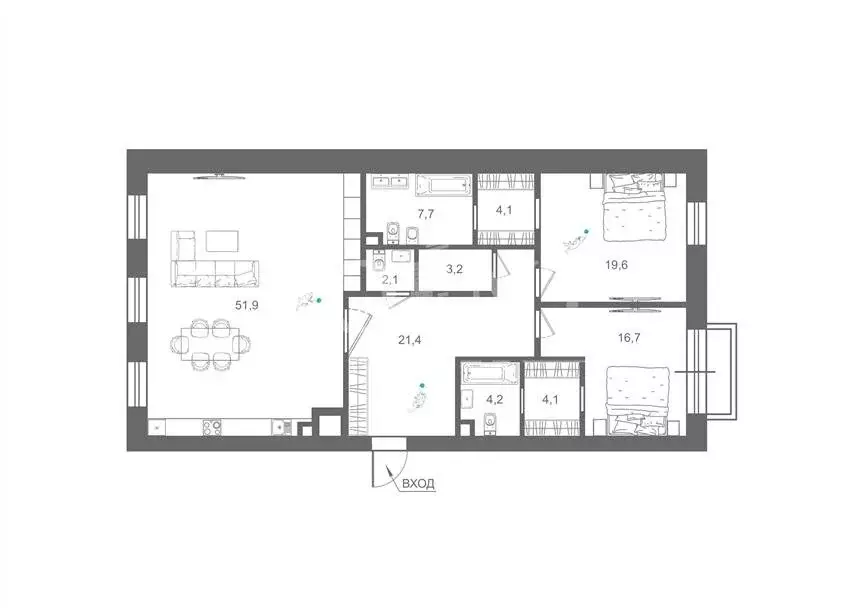 3-комнатная квартира: Москва, улица Большая Полянка, 44 (135 м) - Фото 1