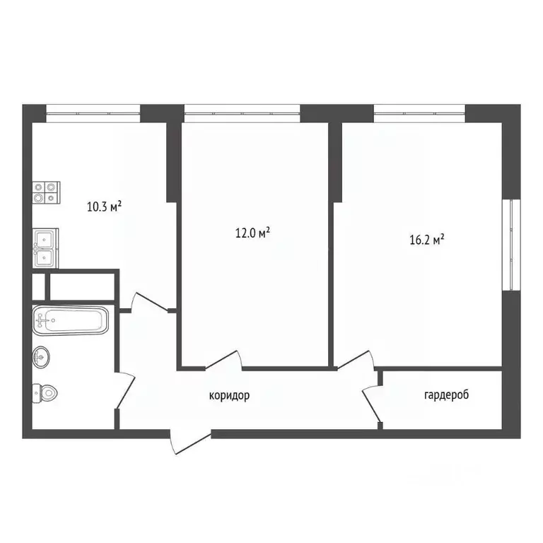 2-к кв. Московская область, Балашиха ул. Яганова, 3 (53.0 м) - Фото 1