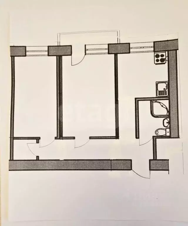 2-к кв. Воронежская область, Воронеж ул. Ворошилова, 21 (41.1 м) - Фото 2