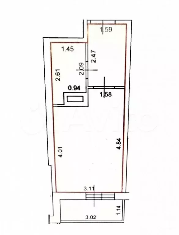 Квартира-студия, 20,9 м, 13/21 эт. - Фото 0