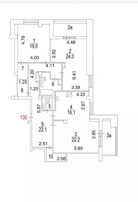 3-к кв. Москва Привольная ул., 56 (132.9 м) - Фото 1