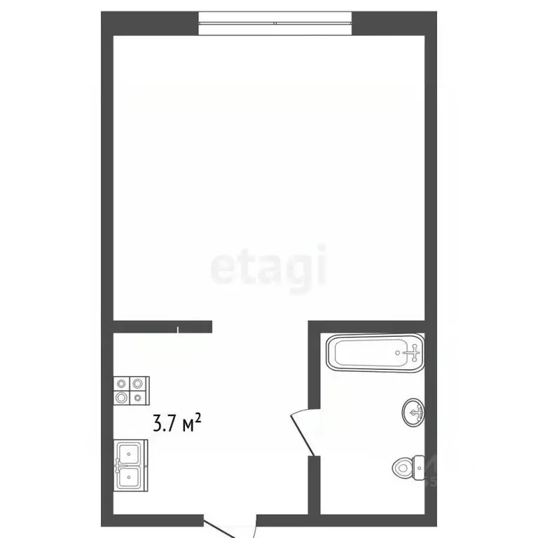 1-к кв. Самарская область, Самара ул. Георгия Димитрова, 40 (15.4 м) - Фото 2