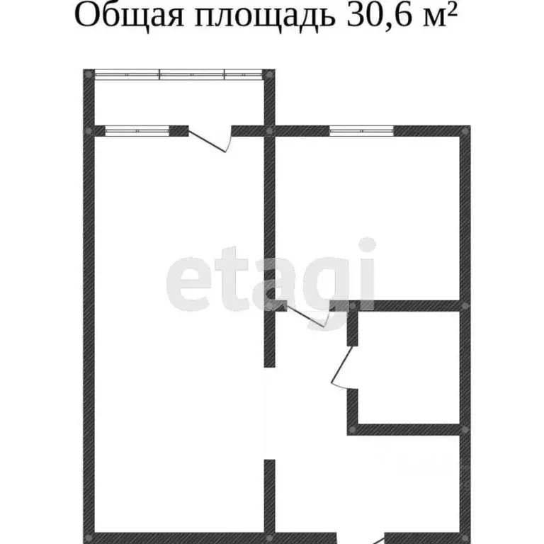1-к кв. Саратовская область, Саратов Загорная ул., 2 (29.8 м) - Фото 2