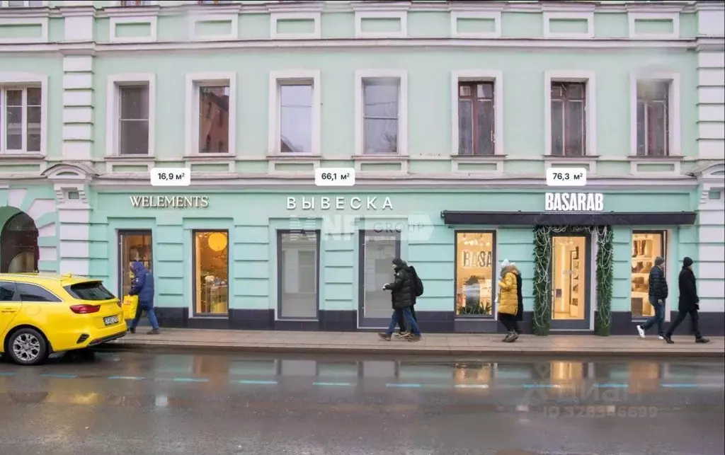 Помещение свободного назначения в Москва Богословский пер., 16/6С1 (66 ... - Фото 1