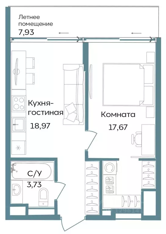 1-к кв. Крым, Саки ул. Морская (48.3 м) - Фото 1