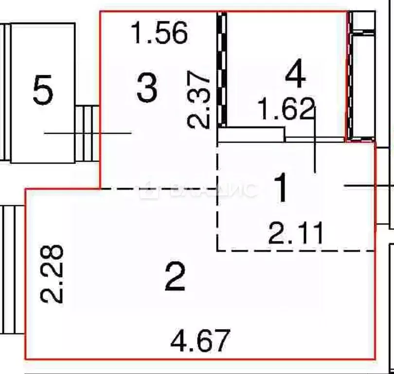 Студия Москва ул. Лобановский Лес, 7 (19.0 м) - Фото 2