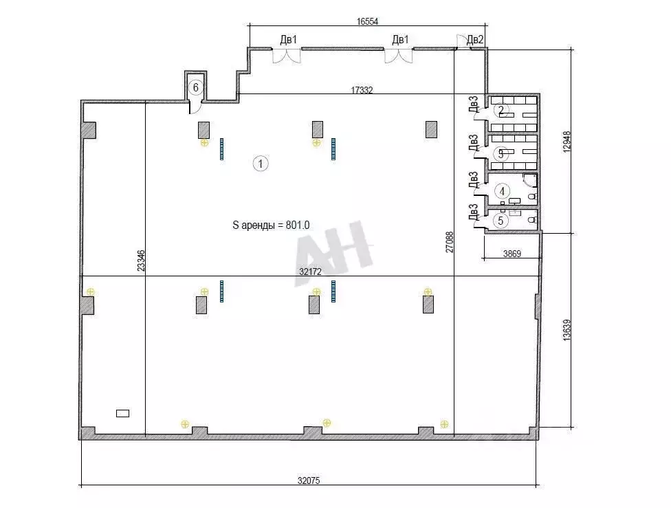 Производственное помещение в Москва Мироновская ул., 33С1 (801 м) - Фото 2