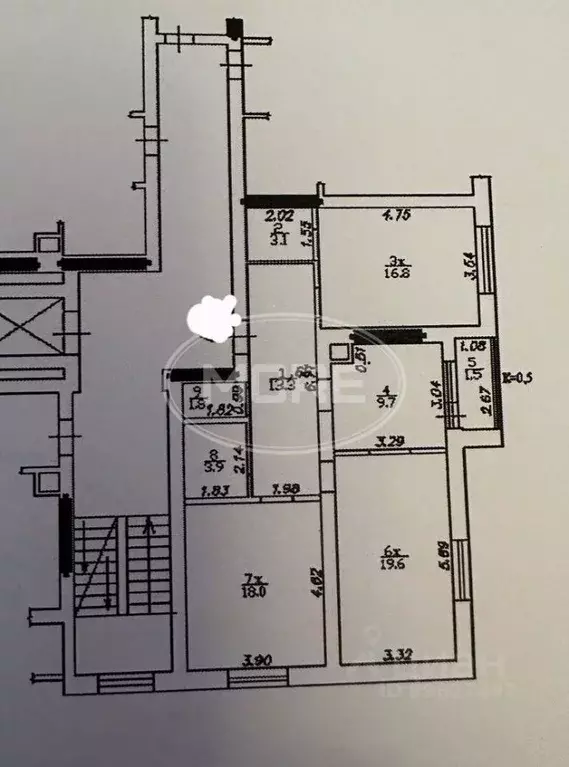3-к кв. Калининградская область, Калининград Римская ул., 20 (86.2 м) - Фото 2