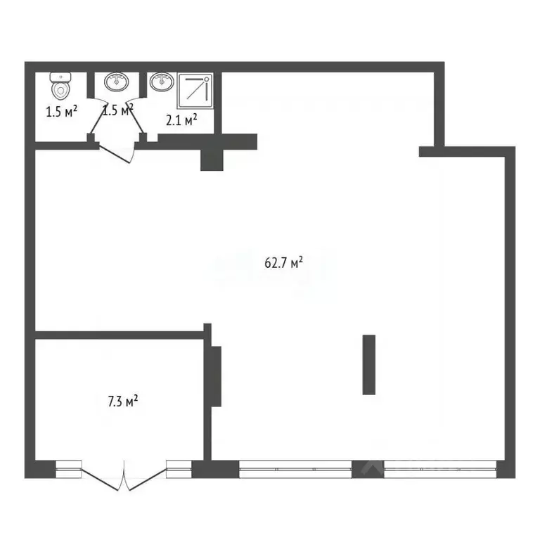 Помещение свободного назначения в Тюменская область, Тюмень ул. 50 лет ... - Фото 2