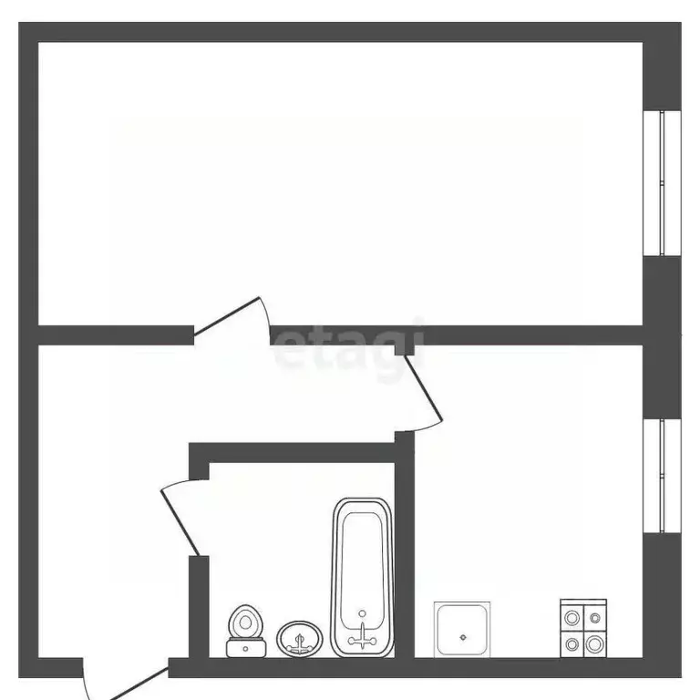 1-к кв. Московская область, Балашиха Саввино мкр, ул. 1 Мая, 9 (30.0 ... - Фото 0